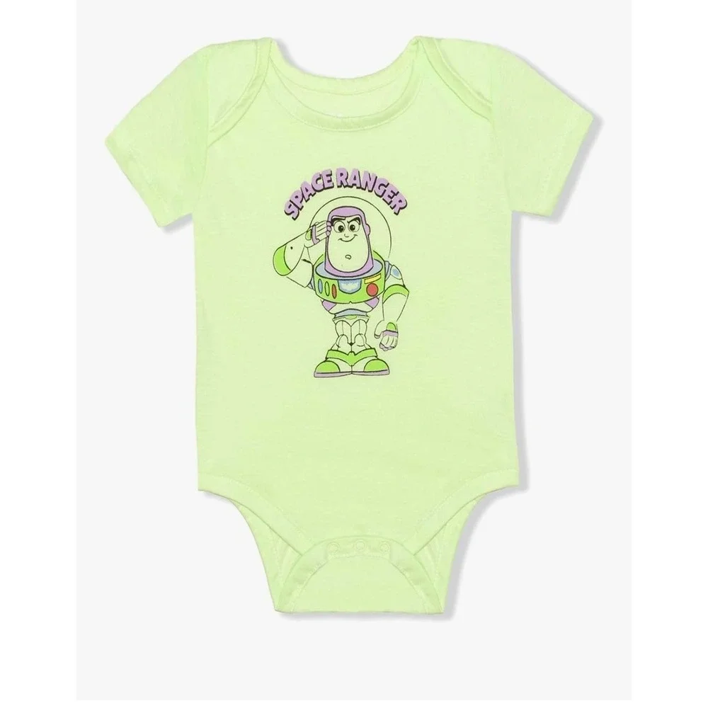 Disney Toy Story Woody Buzz Lightyear Rex Boys 3 Pack Bodysuit‎ Newborn 0-3 mo